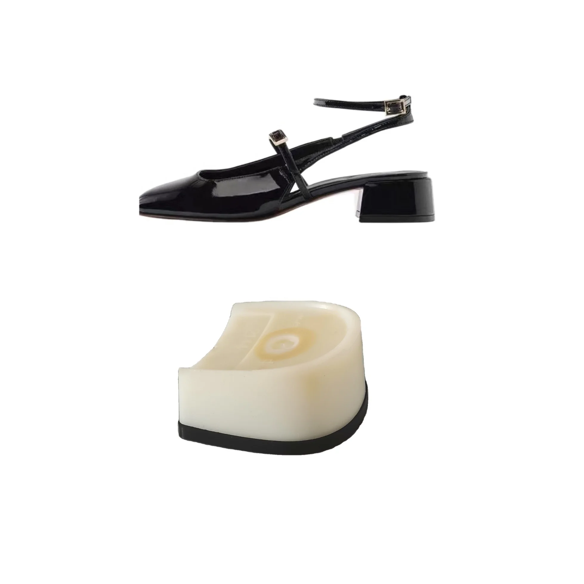 3cm low block making heel