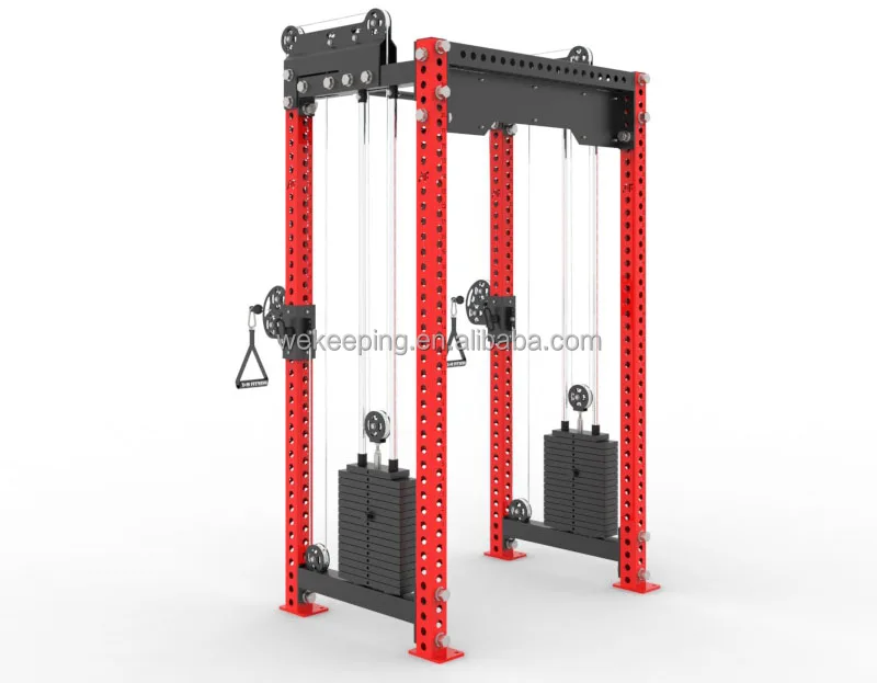 Chinese Factory Supply Price Gym Equipment Half Squat Rack Functional Trainer Combo