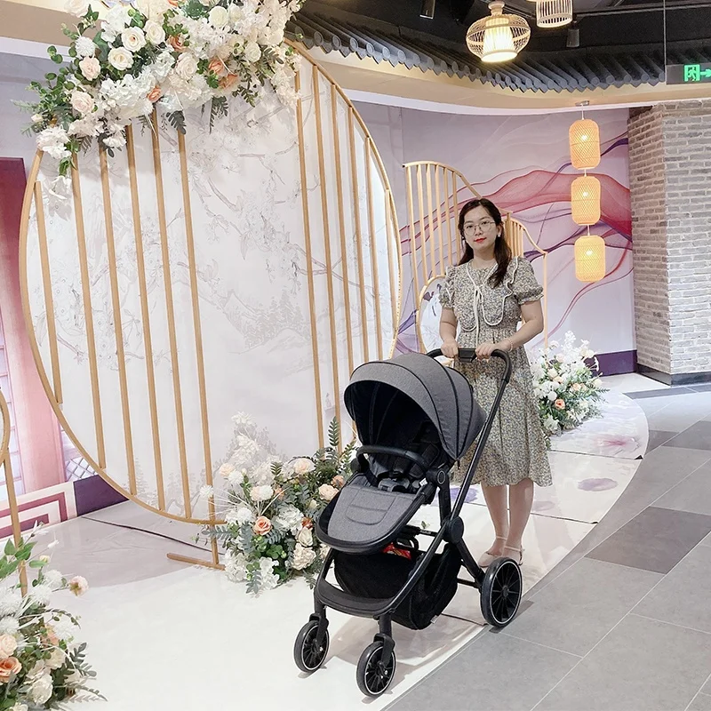 2021 travel system newborn leather baby walker  wagon 3 in 1 baby stroller for kids