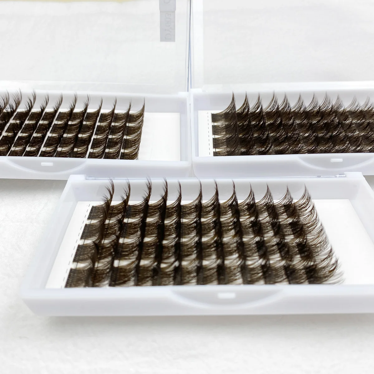 Diy Cluster Brown Lashes with Custom Services DIY Eyelash Extension Colored Cluster Lashes