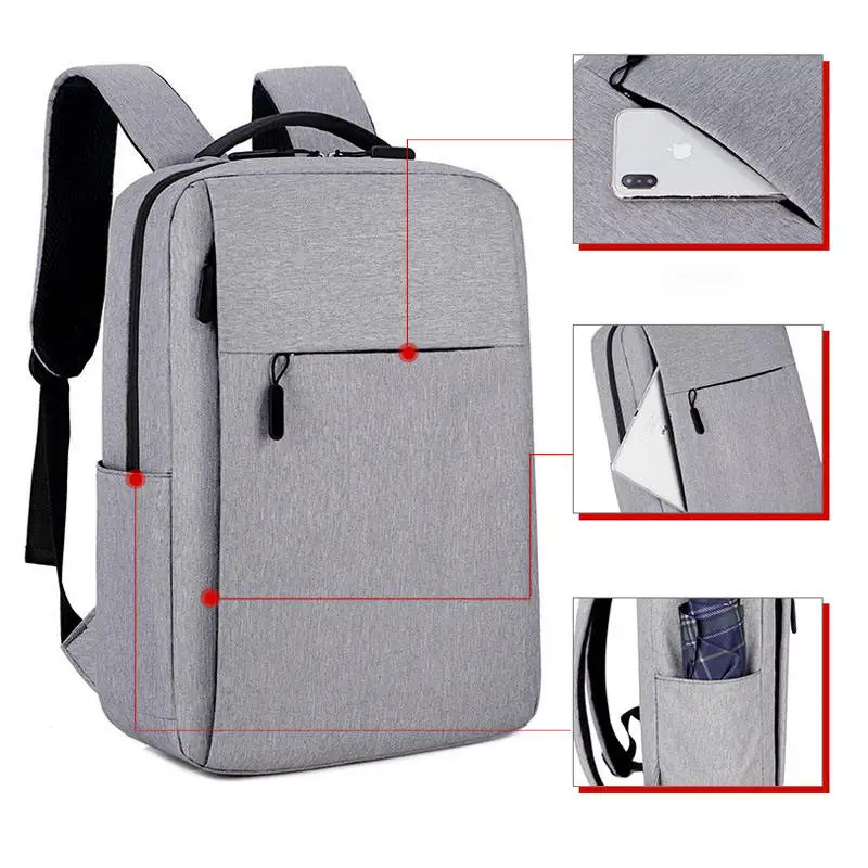 Low Price Custom Your Logo  Laptop Backpack Bag School Bags Trendy Backpack Low MOQ Smart USB Business For College Girls Mochila