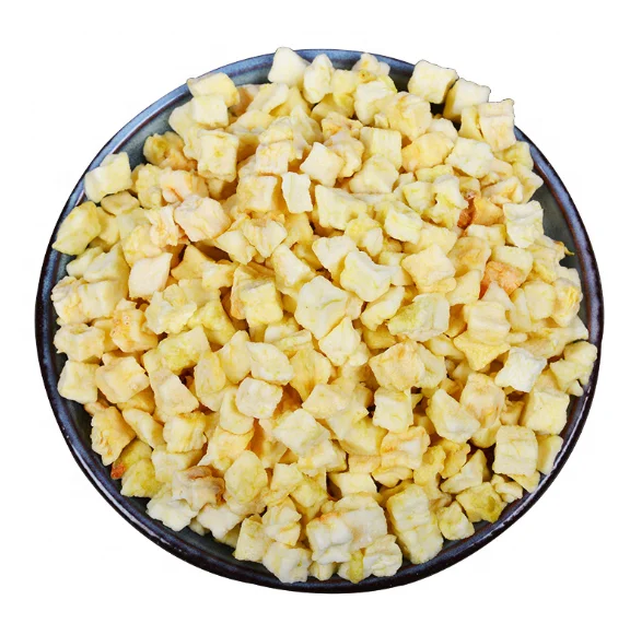 Air Dried dehydrated apple cubes delicious food fruit tea apple granules