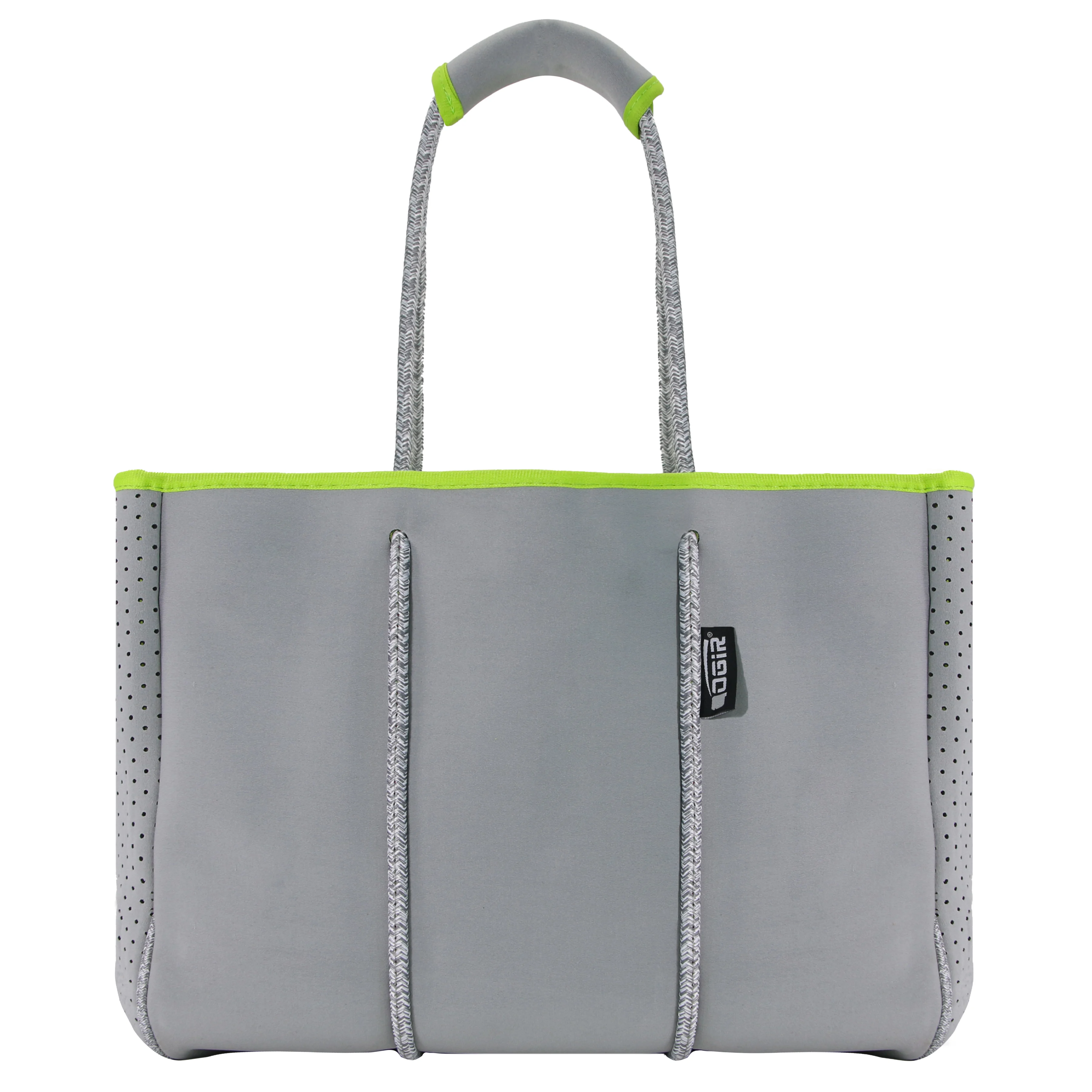 Wholesale Perforated Sports Gym Travel Beach Tote Handbag Customized Neoprene Shopping Tote Bag For Women