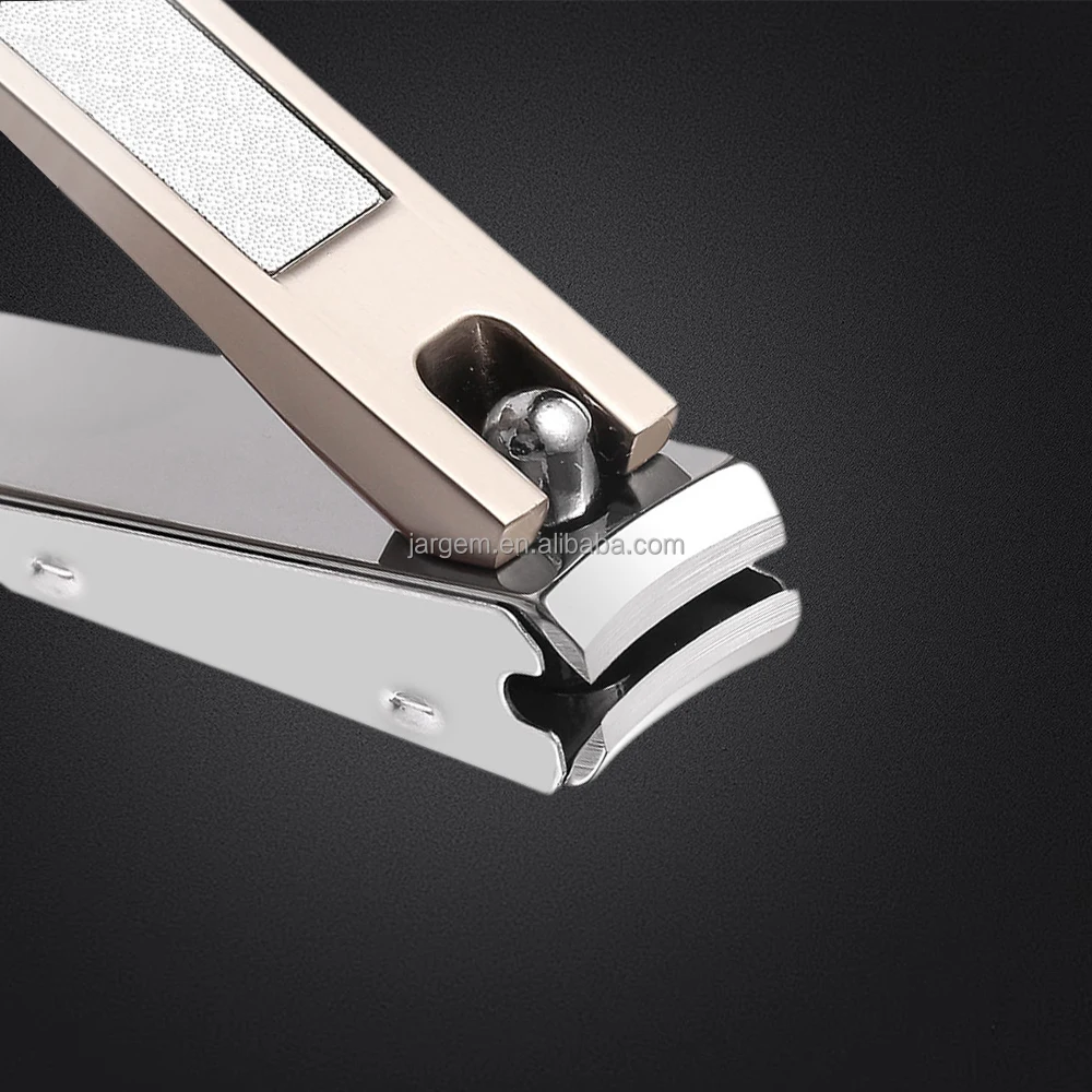 Stainless Steel Curved Blade Nail Cutter Set Keyhole Design Nail Clippers