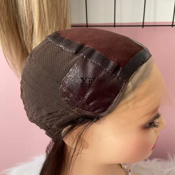 Natural Looking Full Hand Tied 100% Virgin Human Hair Medical Wigs Cancer Wigs With Comfortable Cap