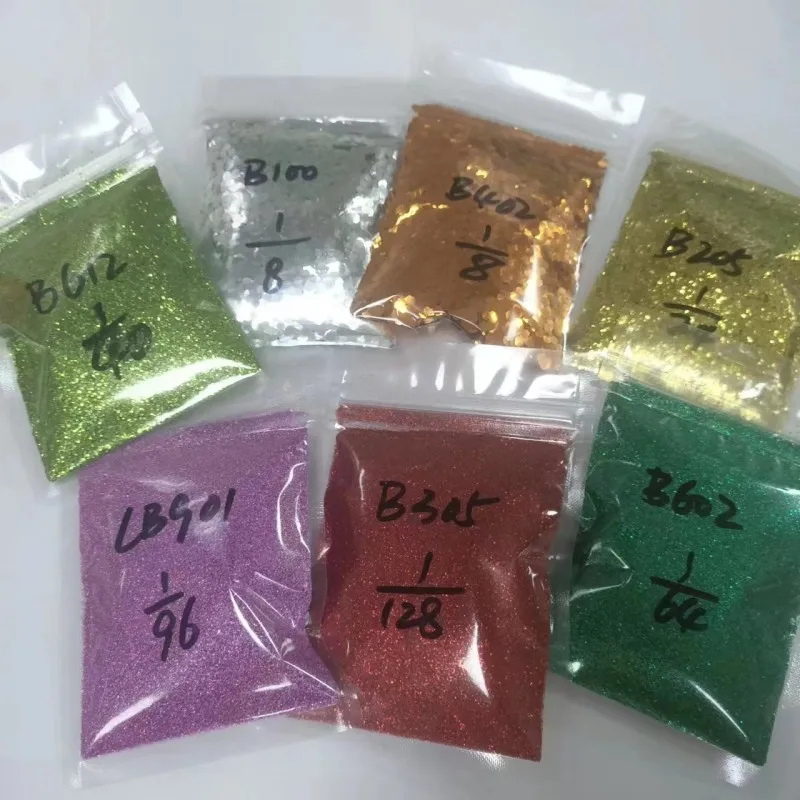 Free Sample Wholesale Bulk Mixed Glitter Powder Biodegradable Holographic Glitter For Nails Or Other Crafts