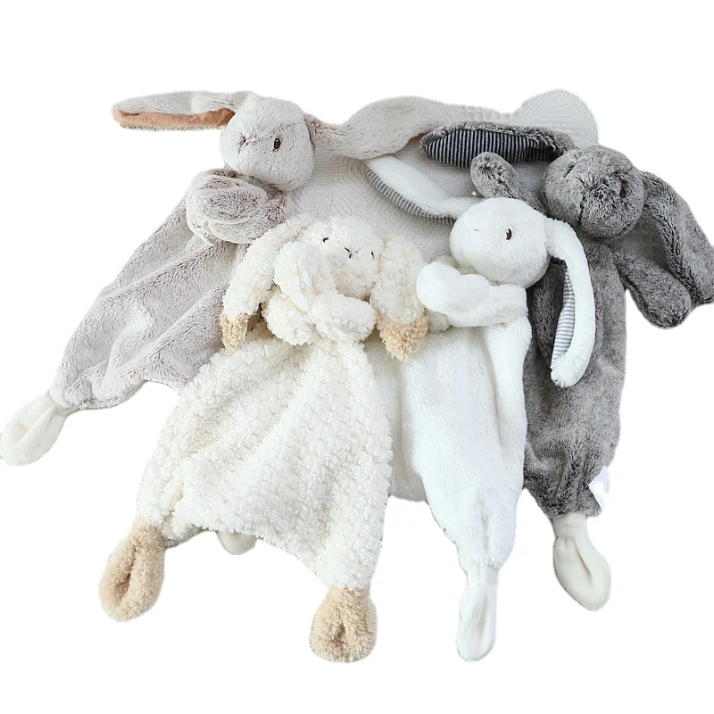 Bunny Towel Doll Animal Soft Rabbit Comfort Towel Water-absorbent Washable Comfort Towel