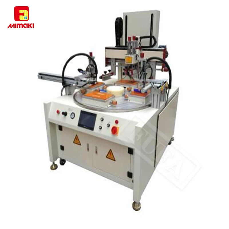 automatic digital pcb flat fabric silk screen printing machine price with robot