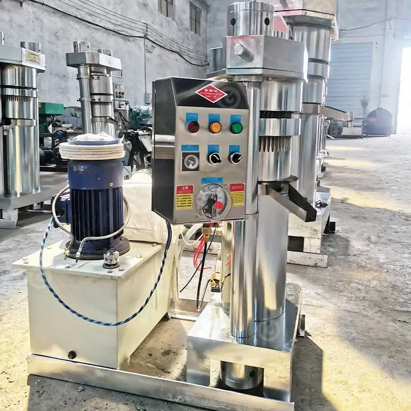 Olive Presse a Huile Mangue Arachide Hydraulique Extruder Cocoa Bean Ground Nut Oil Pressing Extract Machine