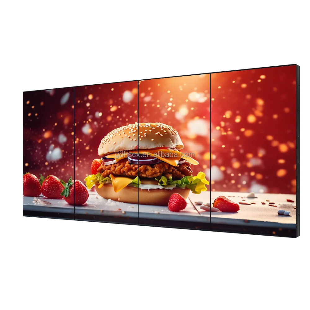 Commercial Events Free Standing Display Narrow Bezel Splicing Screens Video Wall Signage Board Control LCD Video Wall Display