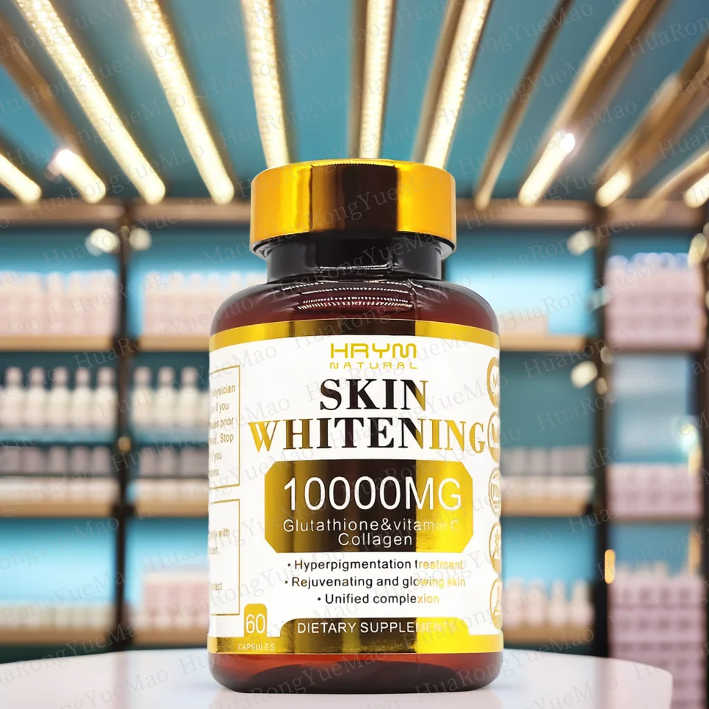 Customized Labels Halal Liposomal Glutathione 5X Extra Whitening  Capsule Collagen Vitamine C  Alpha Lipoic Acid  For Black Skin