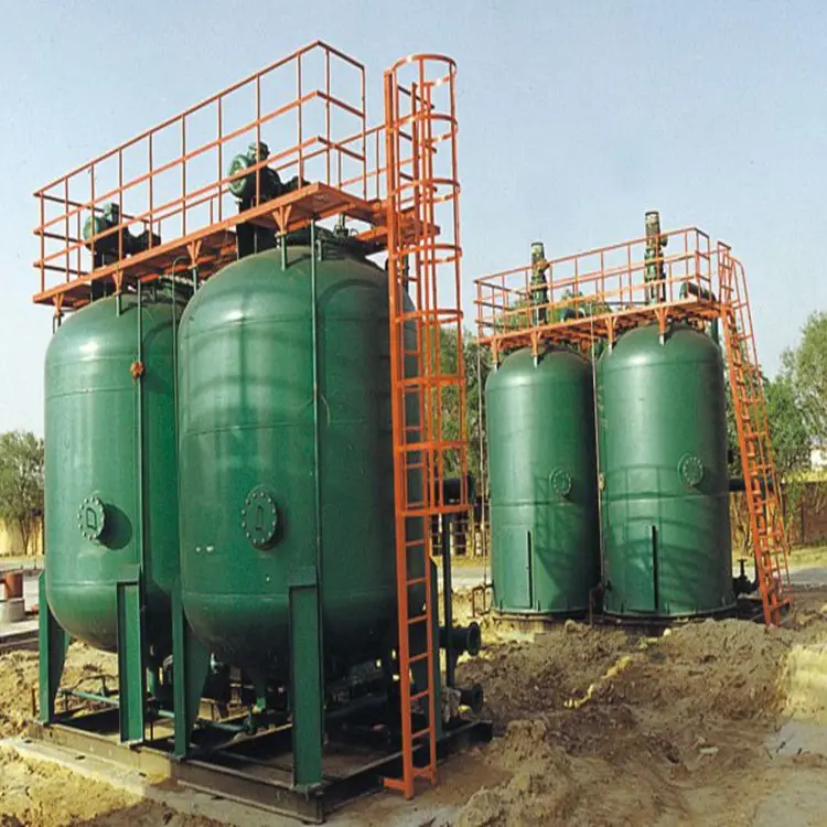 High efficiency oil field wastewater purification walnut shell filter