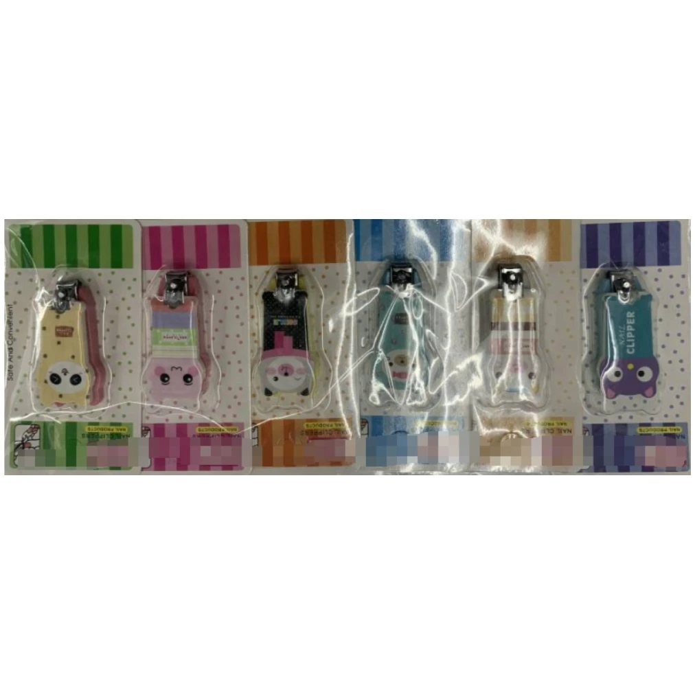 Nail Clipper Set Private Label Nail Care Trimming Tools Manicure Pedicure Set 10pcs/Card Nail Clippers with Key Chain Holder