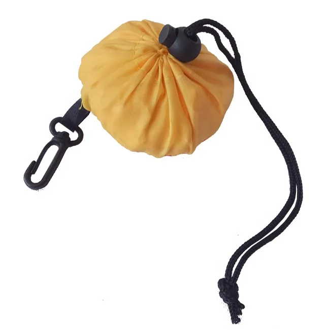 Ball Foldable Shopping Bag Promotional Polyester Foldaway Carrier Bags Bulk Customized Logo