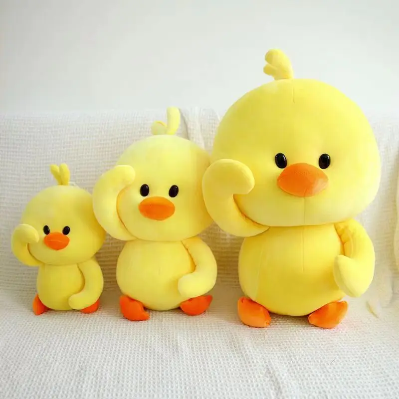 Cute little yellow duck pillow doll plush toy girl birthday gift small puppet doll