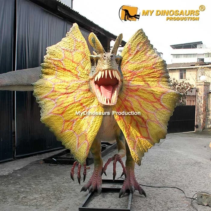 MY Dino L023 Jurassic Park Fierce Animatronic Dinosaur Model Dilophosaurus