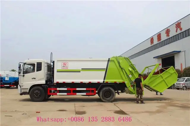 14m3 Dongfeng грузовик для сбора мусора уплотнитель грузовики