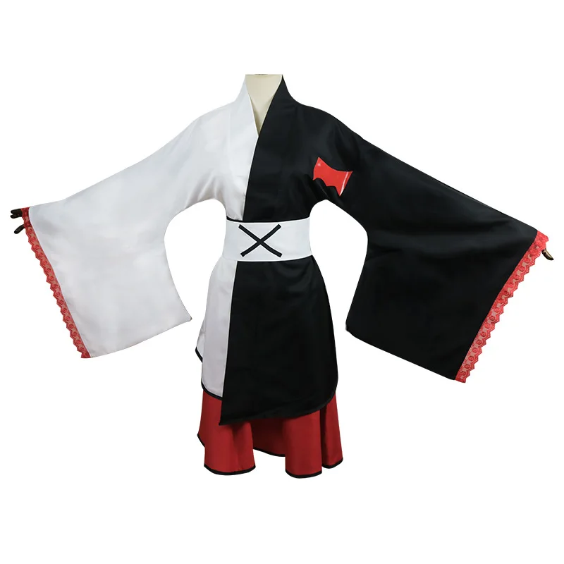 Danganronpa Cosplay Monokuma Kimono Personification Cosplay Anime Costume Halloween Carnival School Party Costumes