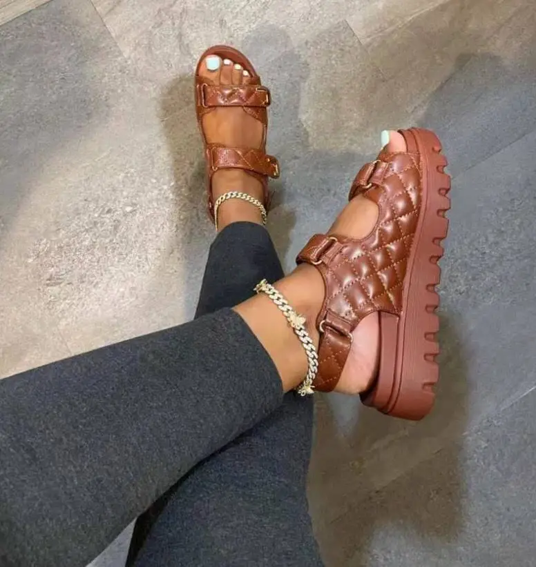 Sandals Platform Sandals Shoes Women 2021 Summer sandals for women and ladies Outdoor Flip-flops Female plus size