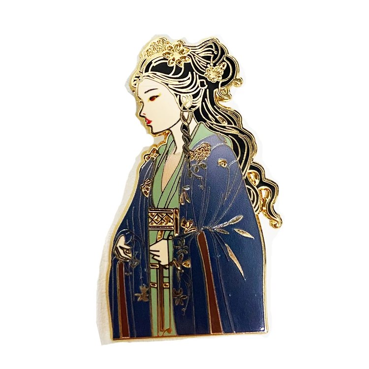 High Quality Brooch Glitter Cute Fashion 3D Lapel Pins Cartoon Comic Anime Hard Soft Badge Plated Gold Metal Crafts Enamel Pin