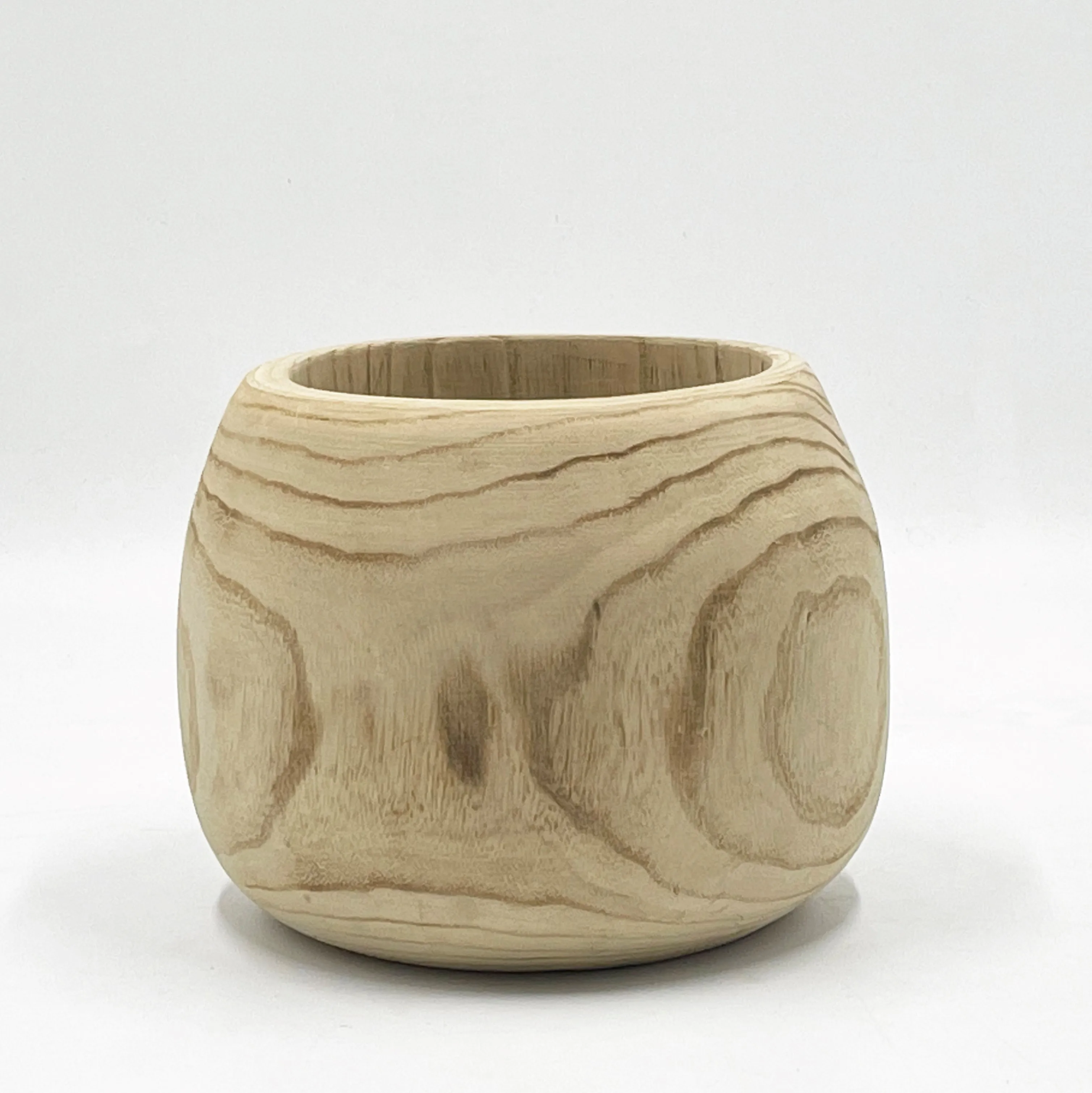 Custom rustic paulownia Wood Vases Natural Wood Flower Vases Home Decor