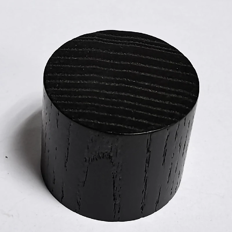Black Wood Grain Perfume Bottle Cap Cylindrical Wooden Cap for Perfume Bottles Round Perfume Lid