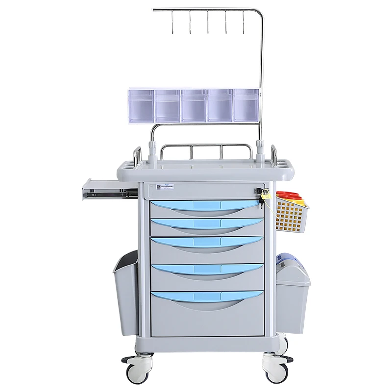 Wholesale Multifunction Medical Products Hospital Rescue Emergency Trolley for Medication / Nursing / Treatment / Medicine