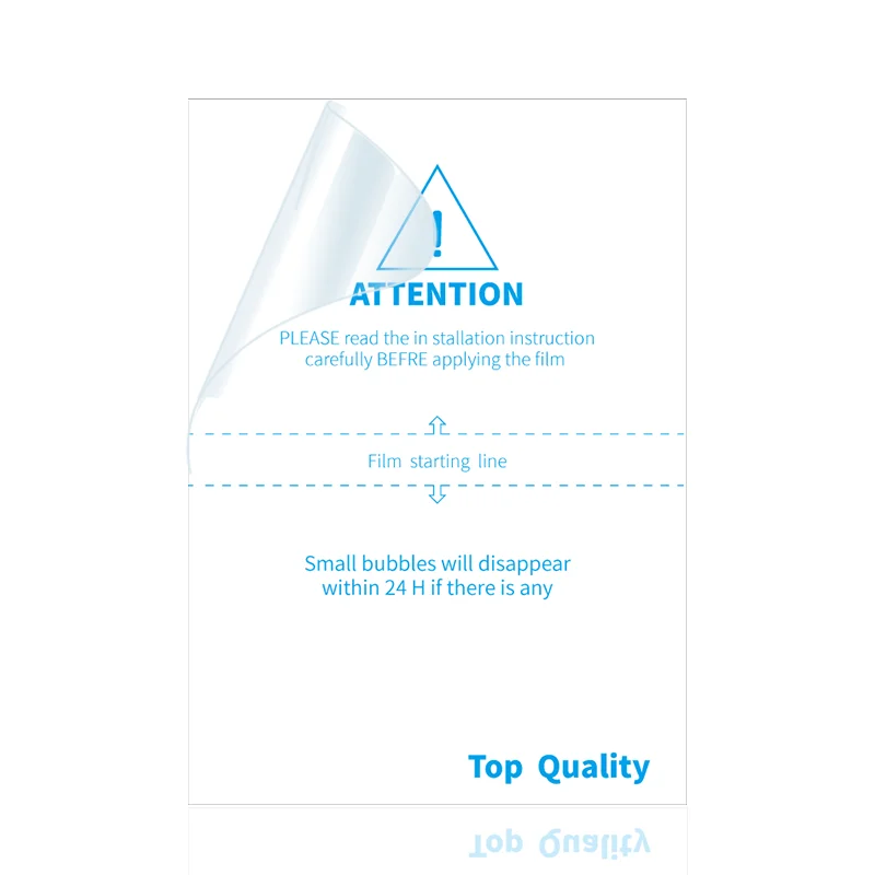 Imported flexible hydrogel film pelicula hidrogel Anti blue light block cellphone screen protector for mobile phone