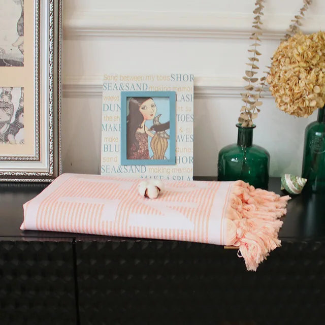 Высококачественное пляжное полотенце из микрофибры с тропическими кисточками для взрослых