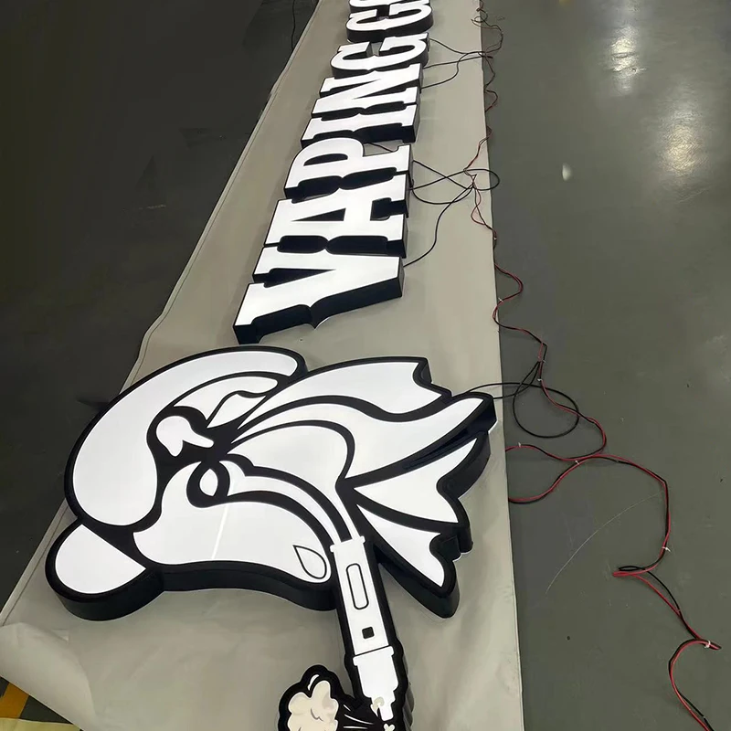 Energy saving cost effective led light letter custom 3d metal logo sign advertising letter 3d led alphabet logo letter