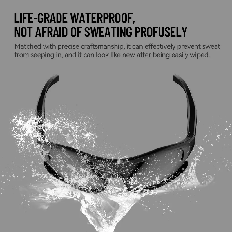 Outdoor Cycling Sports Glasses Wireless Headphones With Microphone of Headphones Sunglasses