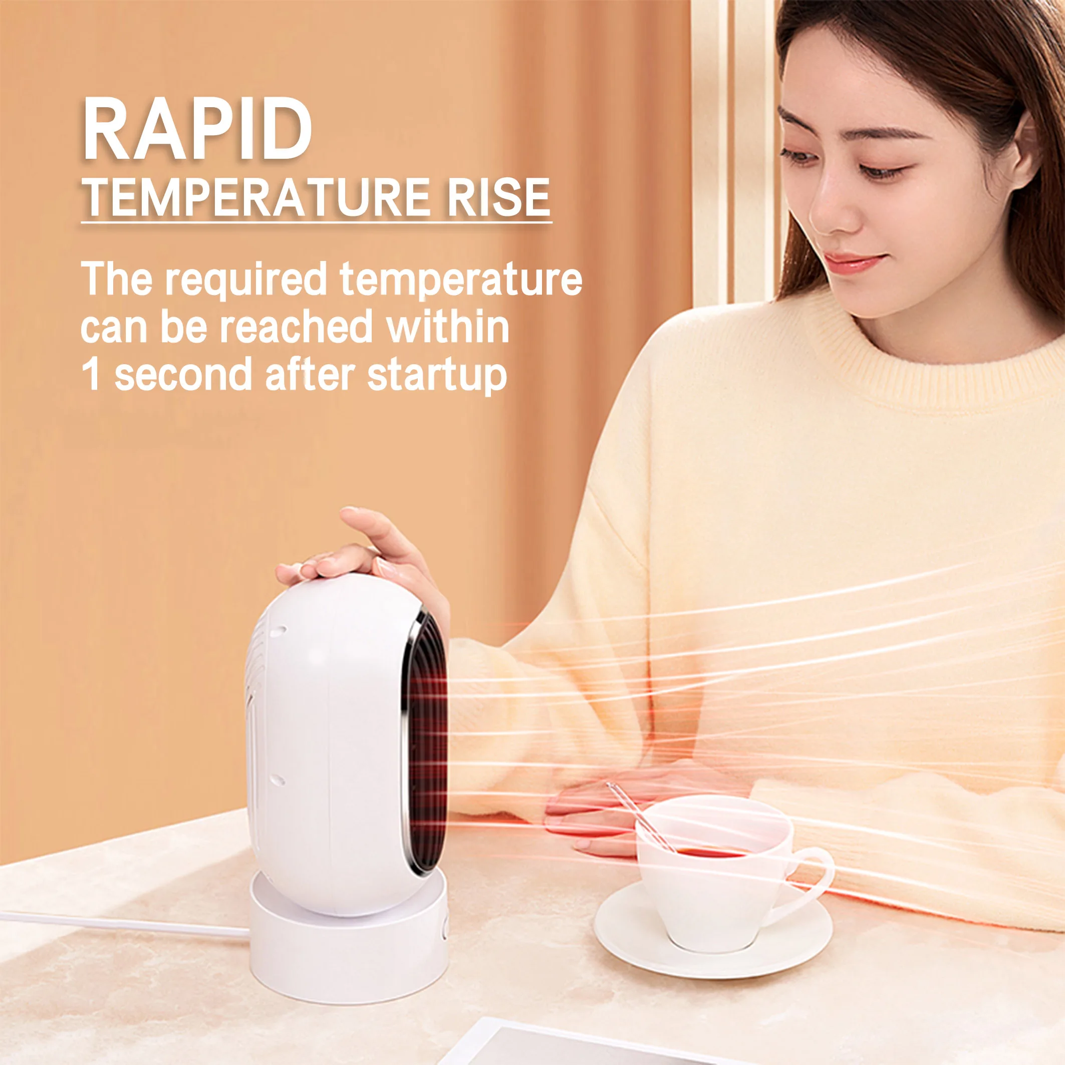 Extremely Fast Heating Mini Portable Office Table Portable Heater