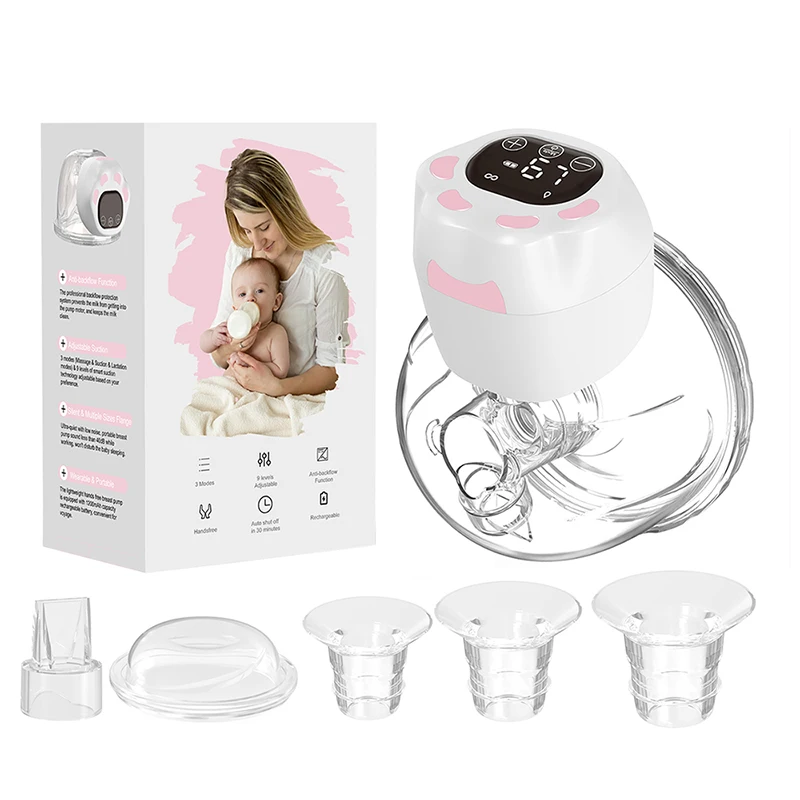 Portable Extractor De Leche Electrico Portatil Silicone Hands Free Wearable Electric Lactating Breast Milk Pump for Baby Feeding