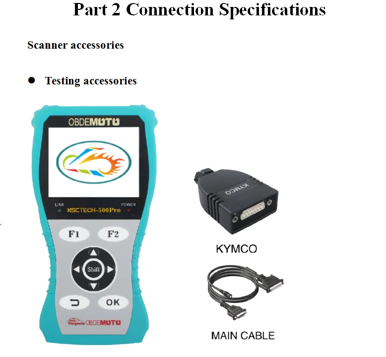 Motorbike EFI Diagnostic Tool ECU Programming&DTC Reader Clear Fault Code OBDE-500PRO Motorcycle Diagnostic instrument