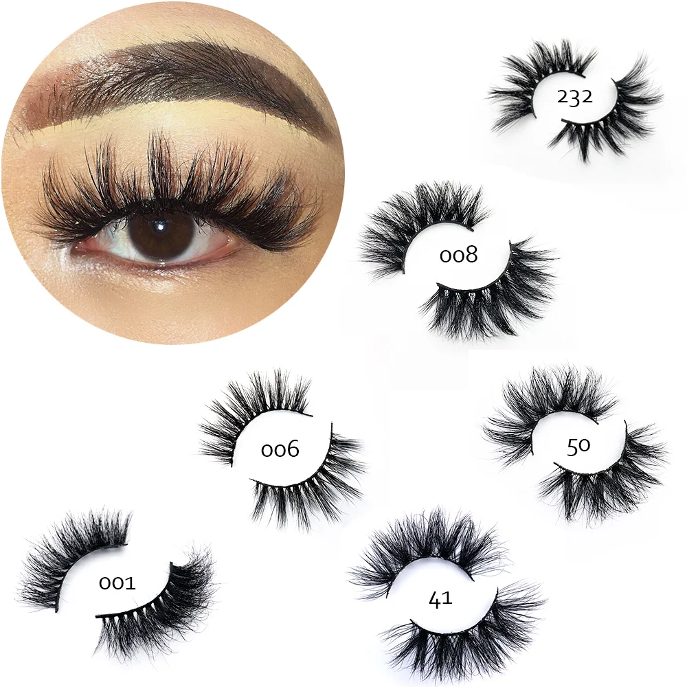
18mm 20mm 22mm 6D Real Mink Eyelash 6DC-Series Lashes Wholesale Bulk Custom Packaging Box Private Logo 