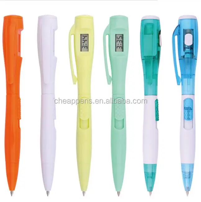 Цифровые электронные часы Push Pen с часами