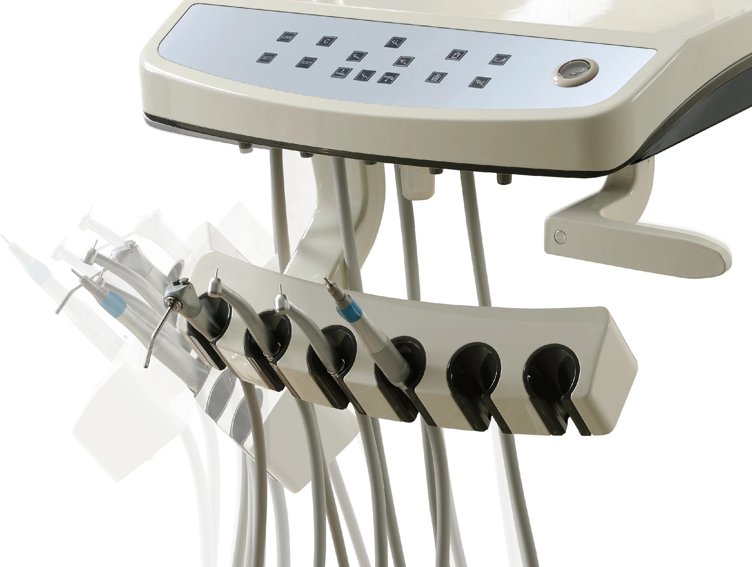Cheap Top mounted foshan China dental chair set for sale silla dental cost dental chairs unit price dental unit dental equipment