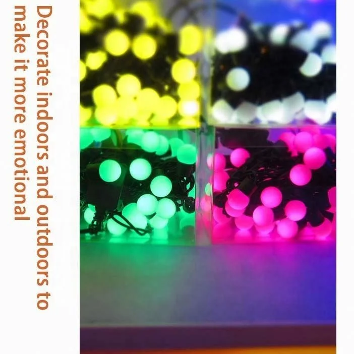 Indoor Outdoor Waterproof Connectable Serial Led String Merry Christmas Lights Out Door Light Strings