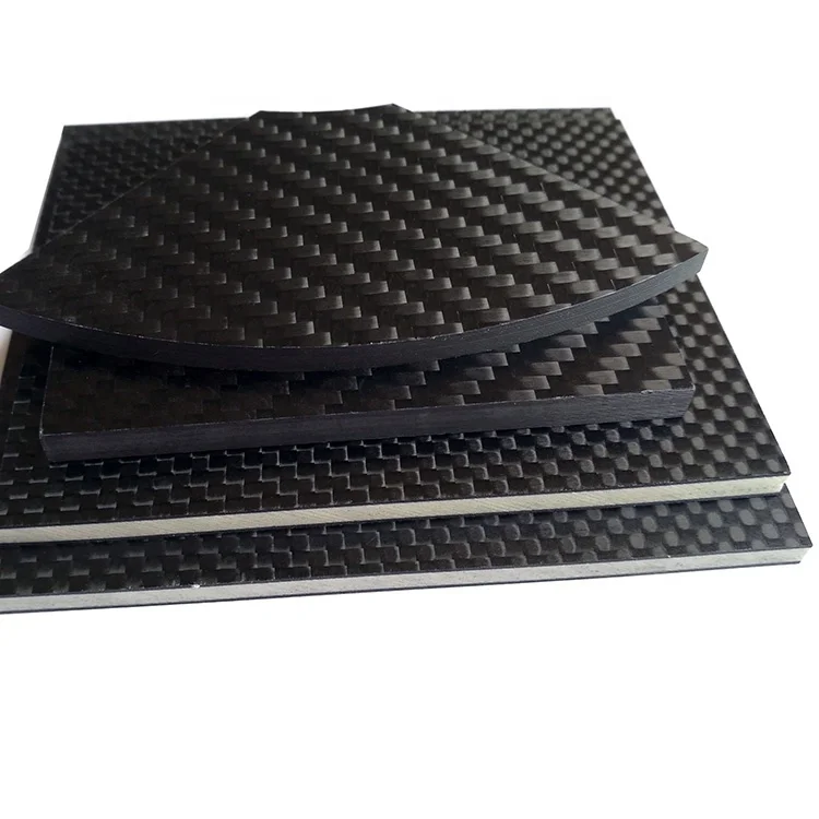 Super light carbon fiber  foam sheet plate  Carbon Fiber Sandwich Plate 2mm-10mm