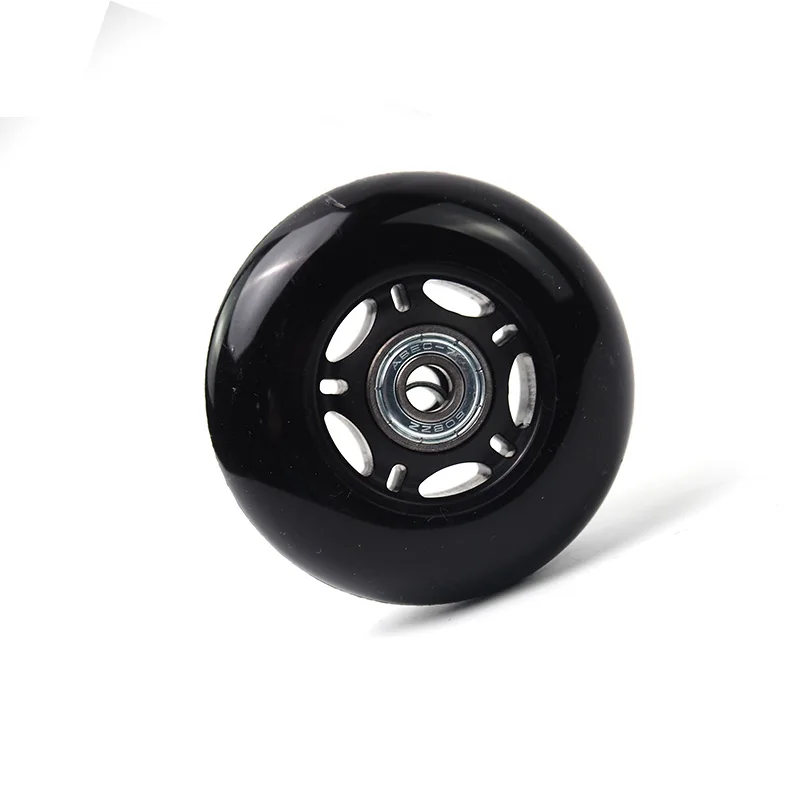 suitcase spinner suitcase 75 replacement 75mm black polyurethane universal wheel 3 inch pu 75 mm od 24 mm wide luggage wheels