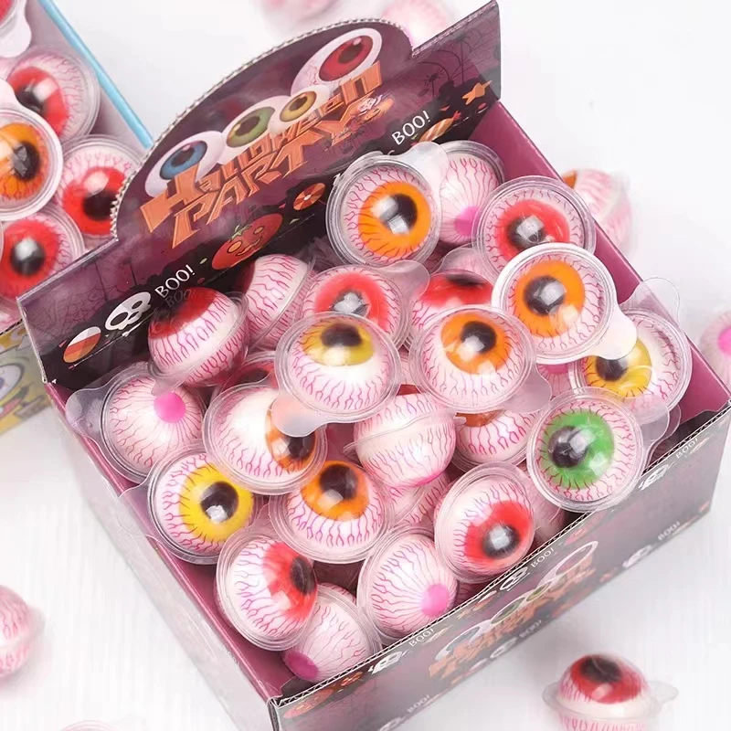Halal Candy Wholesale Jelly Sweets Eye Ball Shape Gummy Candy Soft Candies