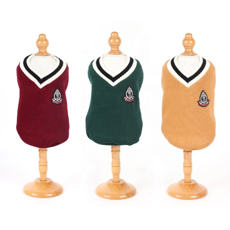 Wholesale Designer Classic Cable Knit Pet Dog Jumper Sweater Clothes