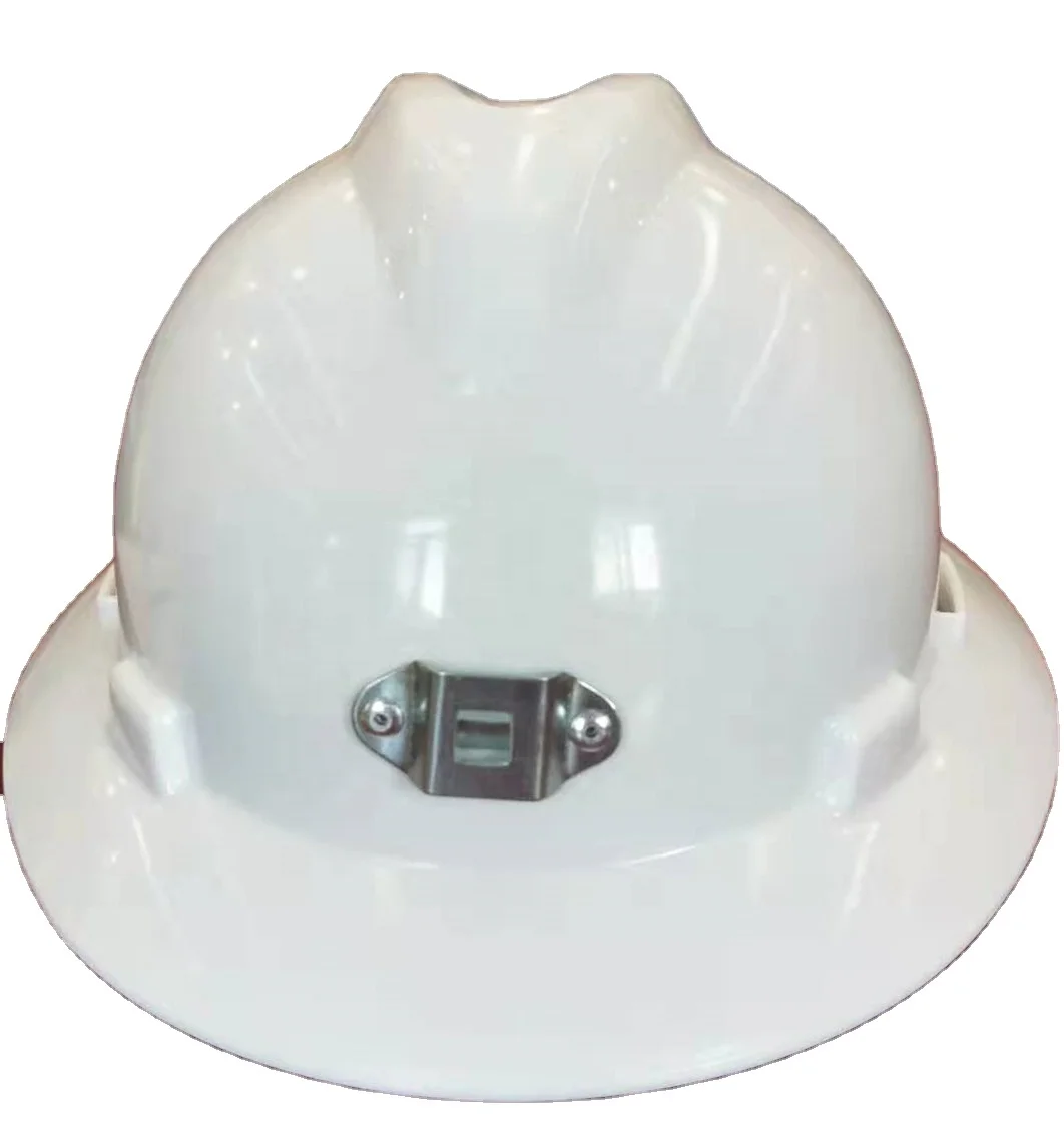 Installing lamp hook Cowboy full brim  CE and ANSI Standarsafety hard hat safety helmet for mining worker