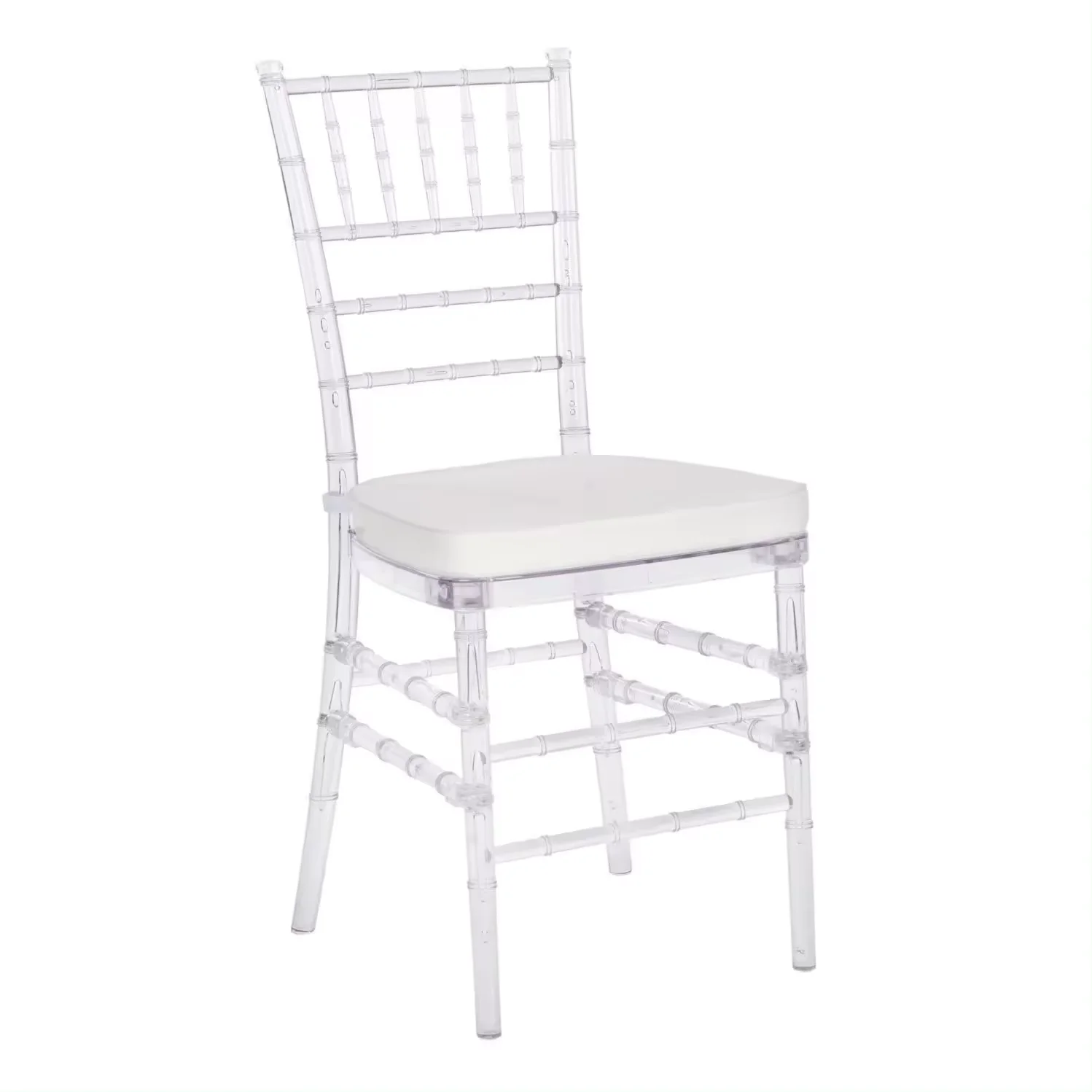 Modern Tiffany Chairs Bamboo Design Plastic Restaurant and Party Event Chair  Removable Feature