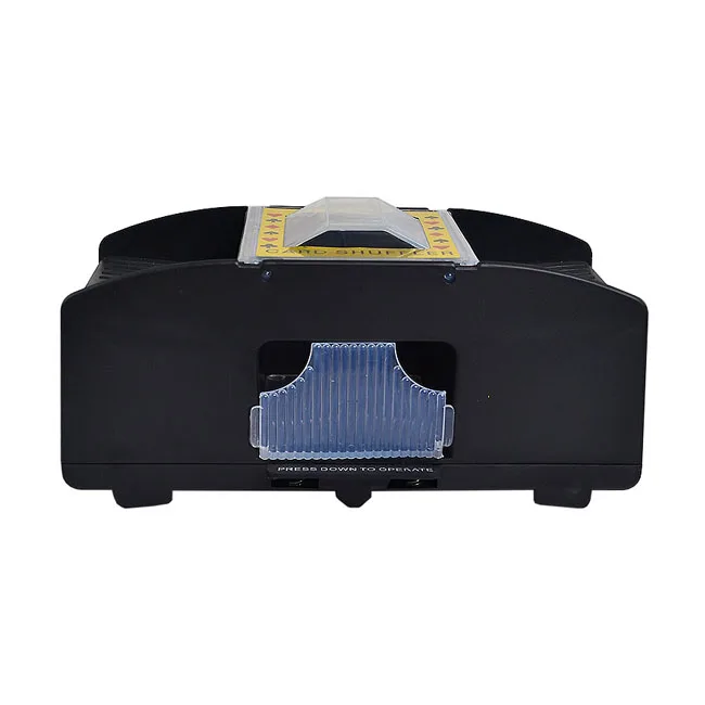 Battery Operated Plastic 2 Decks Poker Card Shuffler Automatic Casino Card Shuffler For Table Game