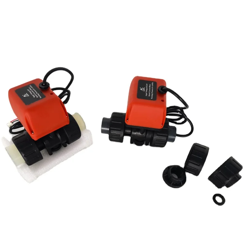 Electric Hard Sealing Ceramic Core Ball Valve Female Thread Plastic Two-Wire Controlling High Temperature Water