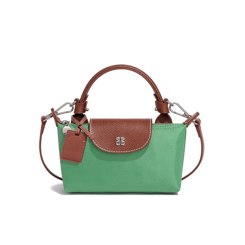 popular different colors nylon small purse handbag sling shoulder mini bag for woman ladies girls