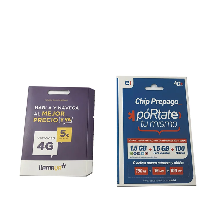 custom 5G SIM card packaging