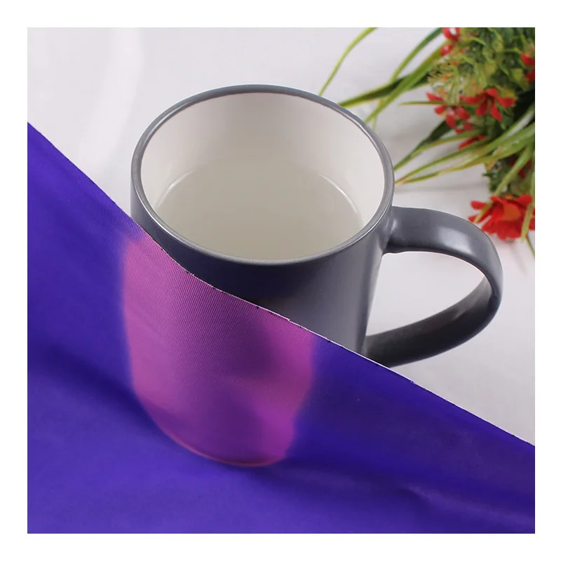 Temperature Color Change Treatment 100% Polyester Microfiber Brushed Thermochromic Fabric Thermochromic Fabric Chameleon Texture