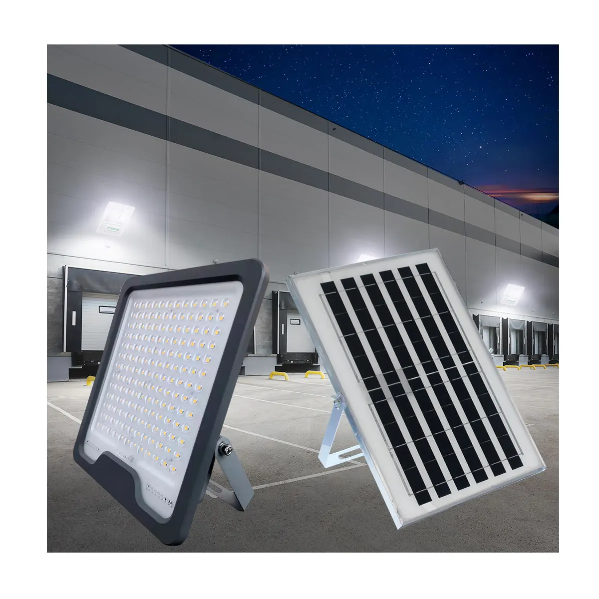 Lens  type Eco-friendly Quick charge 8000lm Solar flood light Lawn lighting